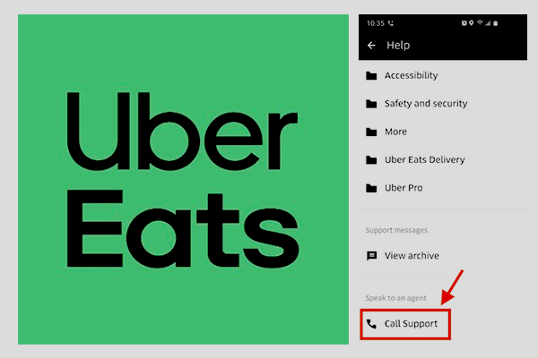 How To View Uber Eats Support Message